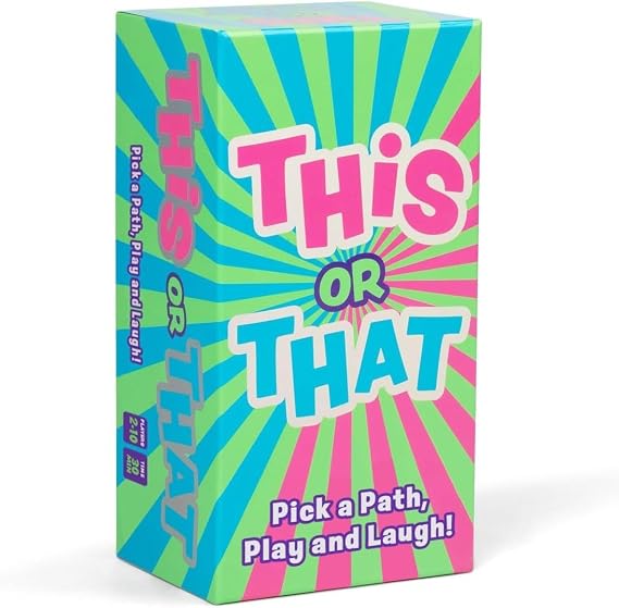 Dyce Games | This Or That Bundle | Family Party Card Game, Either Or Choice Pyramid, Guess The Destination, Conversation Starter, English Edition | 2 Plus Players | 30 Minutes