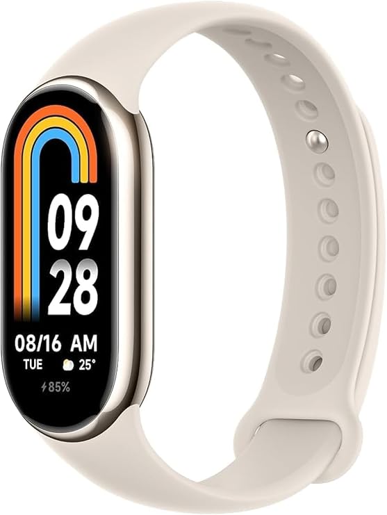 Xiaomi Mi Smart Band 8 (Global Version) Health & Fitness Tracker with 60Hz Refresh Rate 1.62" AMOLED Display, 16-Day Battery Life, 150+ Sports Modes, Blood Oxygen, Heart Rate,Sleep & Stress Monitoring