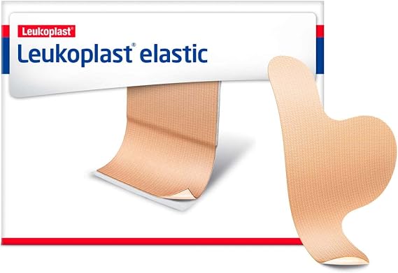 Leukoplast Elastic Fabric Adhesive Latex Free Bandages Toe Shield Bulk 212" x 138" (100 in Box)