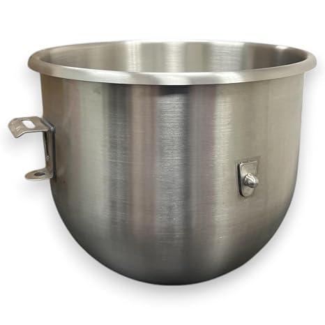 ALFA 20VBWL 20-Quart Replacement Stainless Steel Mixer Bowl for Commercial Mixers | Replaces Hobart 275683 Mixing Bowl for Hobart A200 Series Mixers