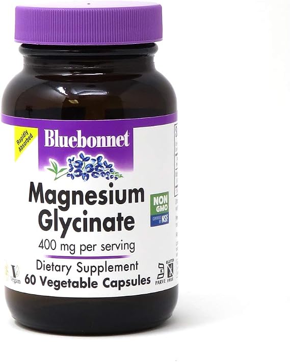 Bluebonnet Nutrition Magnesium Glycinate | Third-party tested for purity and potency; manufactured in the USA