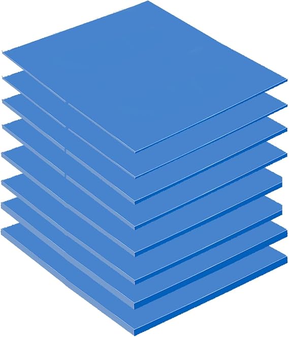 8PCS 100x100mm Silicone Thermal Pads 0.5-2mm for CPU GPU SSD | 8PCS 100x100mm heat-resistant silicone thermal pads, 2pcs each 0.5/1/1.5/2mm, for CPU GPU SSD LED heatsink & electronic DIY