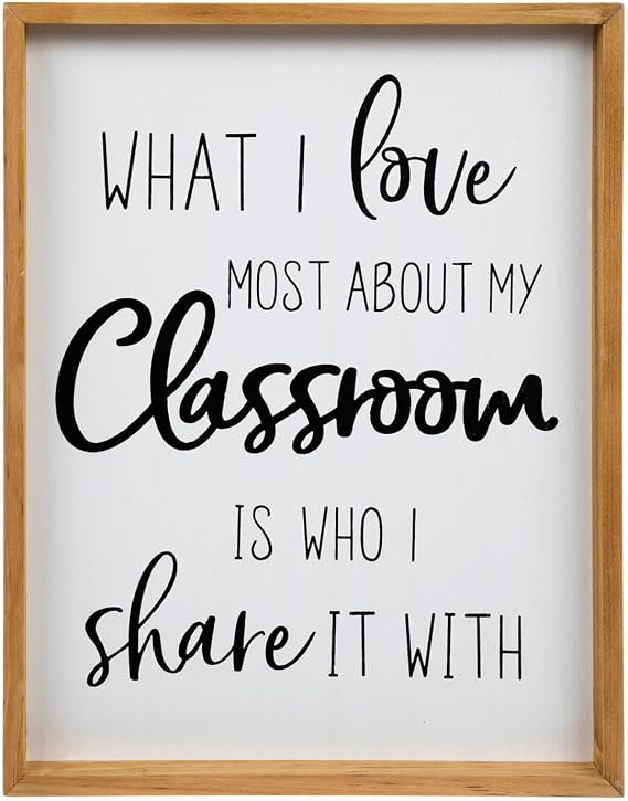 Hobby Lobby Inspirational Wall Art (Love Classroom, 13" X 10")