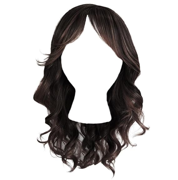 GABOR Confident Flair Long Layered Beachy Wave Style Wig by Hairuwear, Average Cap - Dark Brown