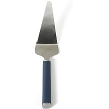 Calphalon Edge Stainless Steel Pie Server w/Thermoplastic Rubber Handle - Navy Blue