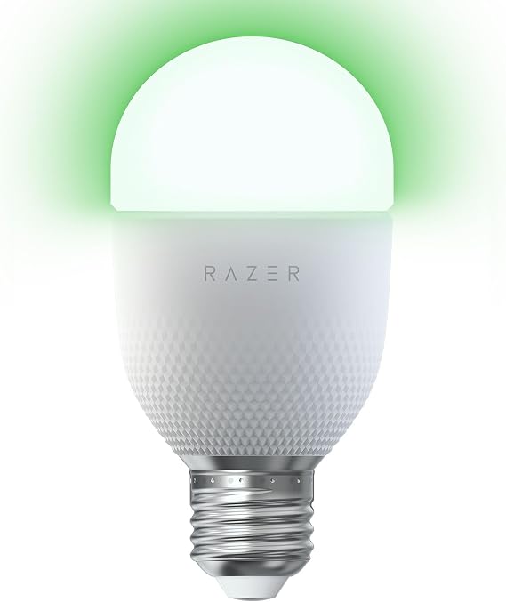 Razer Aether Smart Bulb - LED Bulb for Smart Homes (Available as E27, Powered by Chroma RGB, Compatible with Matter, Supports Smart Home Application)