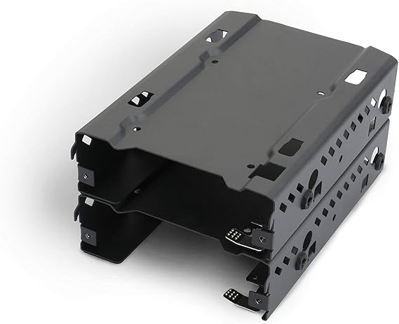 Phanteks - Stackable 3.5" HDD Bracket Duo Pack Cases PH-HDDKT_03,Black