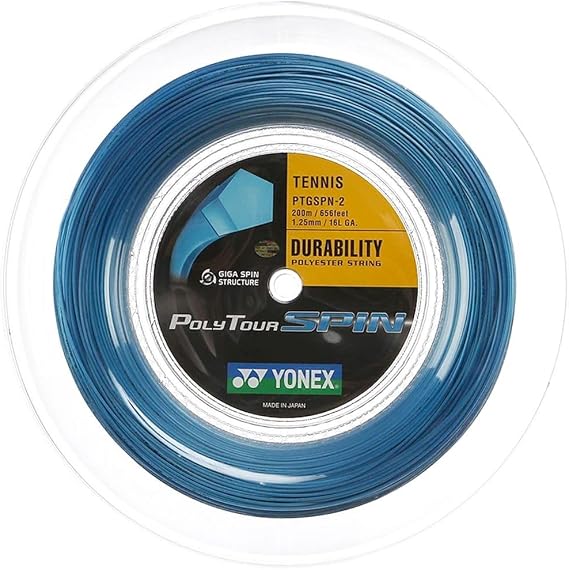 YONEX Poly Tour Spin Tennis String 200m Reel - 17/1.20mm