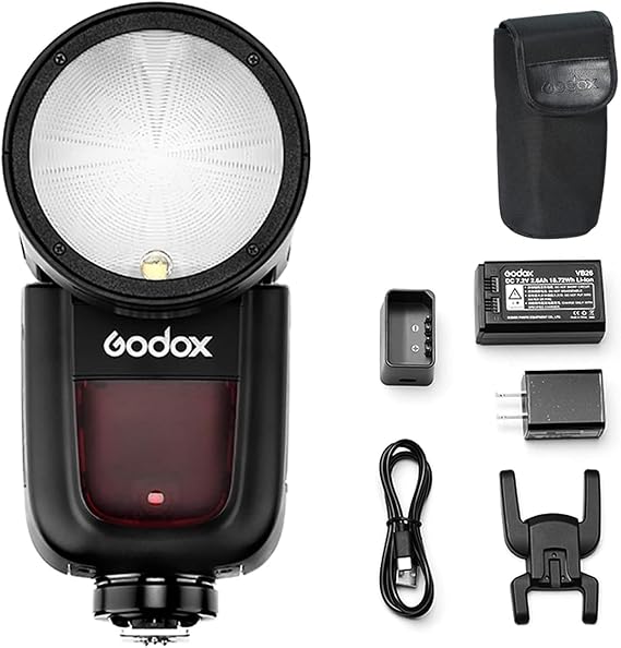 Godox V1-C Flash Speedlite for Canon, 76Ws 2.4G X Wireless TTL Speedlight