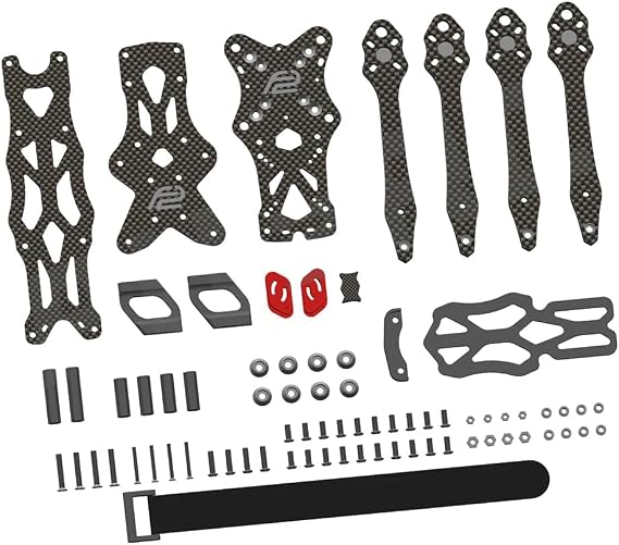 QWinOut APEX EVO 6/7/8/9/10 Inches 3K Carbon Fiber FPV Frame Kit for DIY RC Racing Drone (10inch Frame)