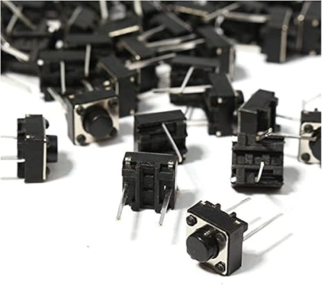 Micro Switches 100PCS/LOT 6 * 6 * 5MM Micro Switch Touch Switch Button Switch 2 pin