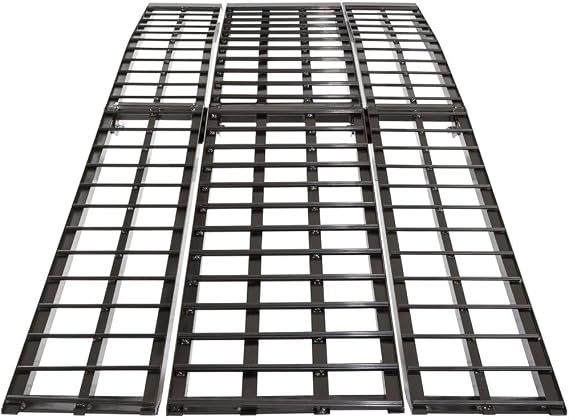 Black Widow 7' 10" Motorcycle Loading Ramp, Extra-Wide, 1,500 lb, Aluminum