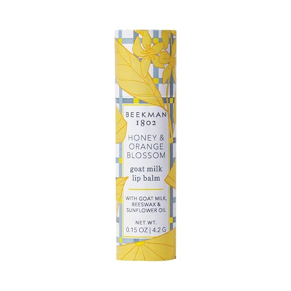 Beekman 1802 Goat Milk Lip Balm, Honey & Orange Blossom, 0.15 oz
