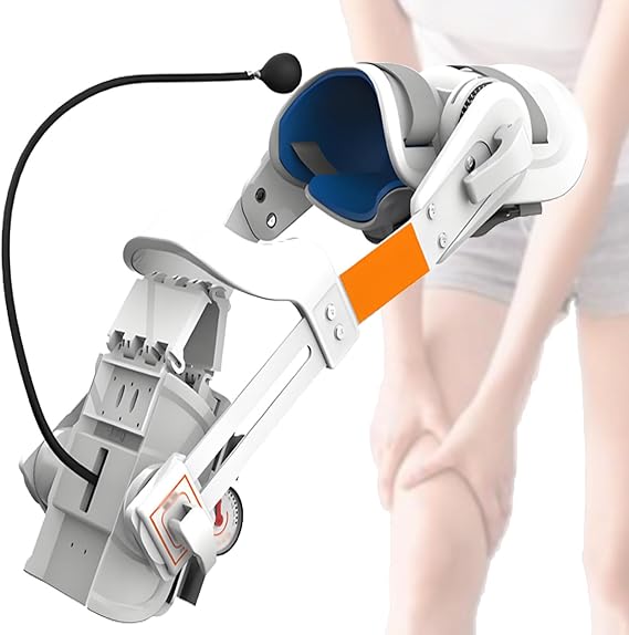 CPM Machine Knee Exercise Tool, Knee Rehabilitation Trainer, Manual Adjustable Leg Stretcher (-10°~140°) for Post-Surgery Recovery & Stiffness Relief