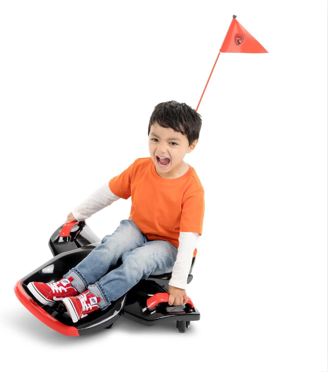 Rollplay Nighthawk Bolt 12 Volt Ride On Toy for Ages 4 & Up with Compact Design for Easy Storage, Side Handlebars for Steering, and a Top Forward Speed of 4 MPH, Black