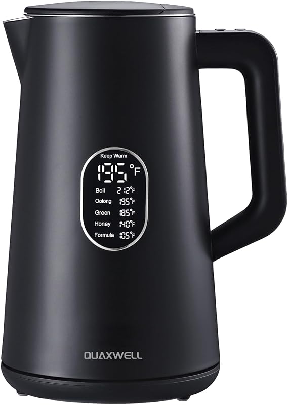 1.5L Electric Kettle Temperature Control, Black