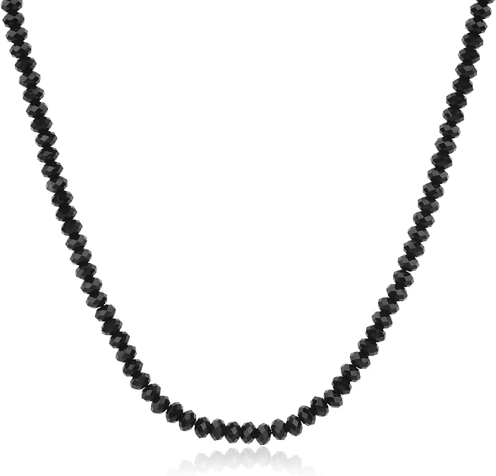 GAVU Faceted Gemstone Beaded Necklace for Men
