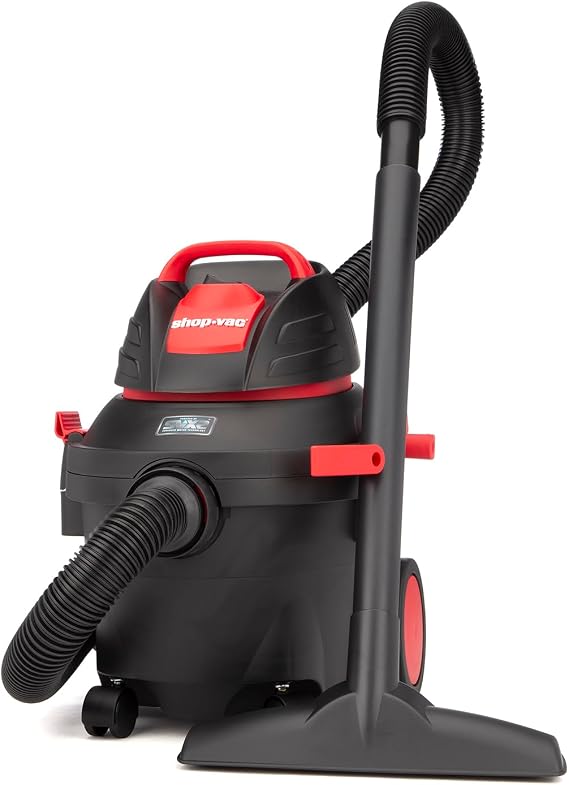 Shop-Vac 4 Gallon 5.5 Peak HP Wet/Dry Vac with Blower, SVX2 Motor | 1.5" x 8-ft Hose, 20-ft Cord, Nozzles & Filters, Durable, Ideal for Garage, Shop, Workshop