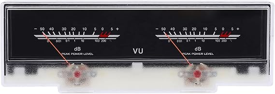 P78WTC VU Meter, Power Amplifier DB Meter with 3pcs White LED Backlight Sound Audio Level Tester, High Accurancy for DIY, Home Audio, Car Audio Conversion