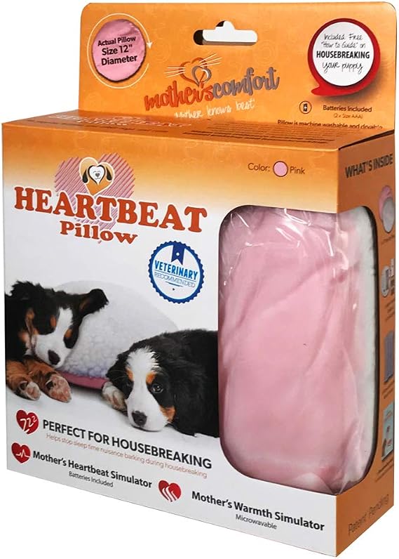 Heartbeat Pillow - (Pink and White)