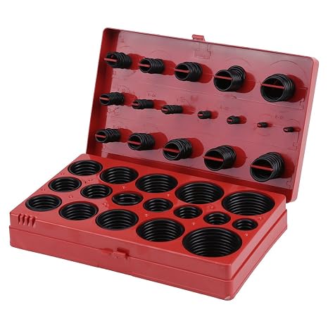 O Ring Assortment Kit, 419Pcs Universal Rubber Seal Gasket Set 32 Sizes R01-R32 with Storage Box, for Plumbing Automotive Valves