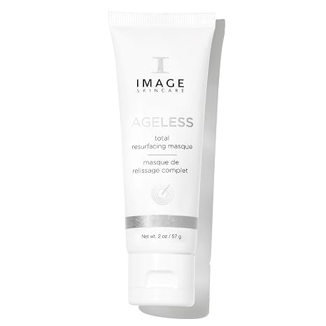 IMAGE Skincare, AGELESS Total Resurfacing Masque, Anti-Aging Smoothing Facial Mask, 2 oz | For Dull Skin, Clogged Pores & Uneven Texture - Glycolic Acid, Salicylic Acid, Papaya Fruit and Jojoba Beads - For Aging Skin