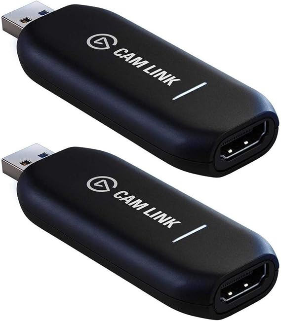 Elgato 2 Pack Cam Link 4K Gaming Capture Device with USB 3.0 Compatible with Windows and MacOS