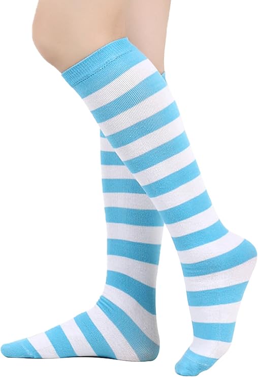 Kids Knee High Long Socks Striped Casual Thigh High Socks