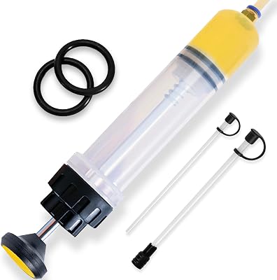 Automotive Fluid Extractor, Oil Extractor Pump, Upgrade Manual Extraction and Filling Pump, Oil Change Syringe, Suction Vacuum Fuel Car Transfer 200CC