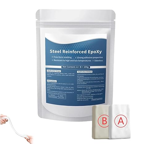 Epoxy Putty Fast Repair Epoxy Clay, Waterproof Heat-Resistant Epoxy High Strength Filler Putty, Fast Repair AB Two-Part Epoxy Clay Filler for Bonding Metal, Plastic, Wood, Tiles, Ceramics (3.5OZ/100g)