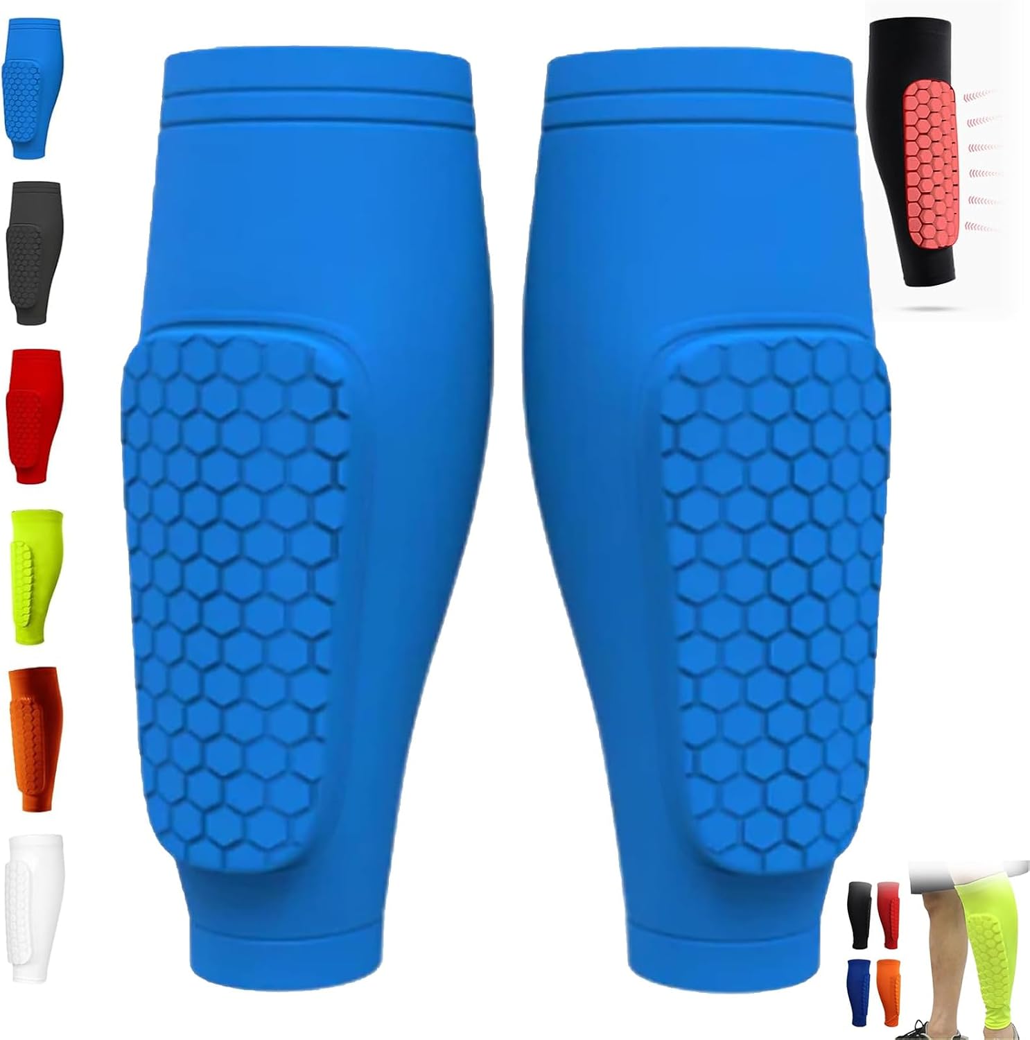 Sport Soccer Leg Shin Pads Guard Socks Football Calf Sleeves Legging