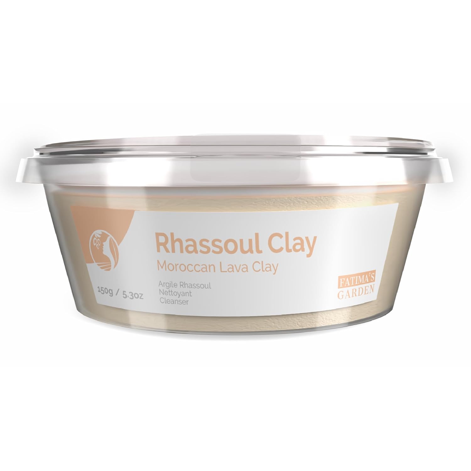 Fatimas Garden Rhassoul Clay - Natural Detox Clay for Skin & Hair, 150g