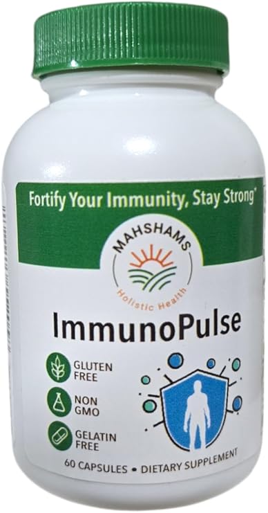ImmunoPulse Immunity Booster Supplement, 60 Capsules, Gluten Free, Non-GMO, Gelatin Free