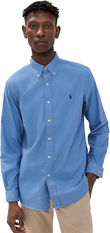 POLO RALPH LAUREN Men's Classic Oxford Long Sleeve Sport Shirt