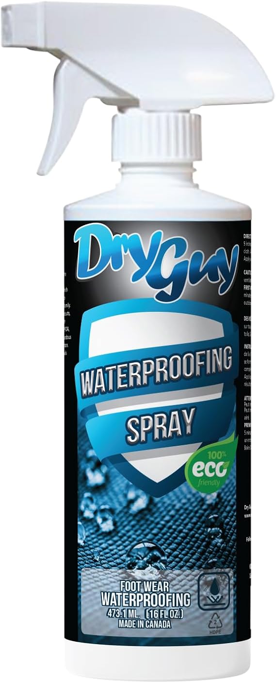 Footwear Waterproofing Spray EcoFriendly, WaterBased Formula Restores Durable Water Repellency & Breathability on Shoes, Boots, Hiking Boots, Trail Runners, Work Shoes & HiTech Fabrics