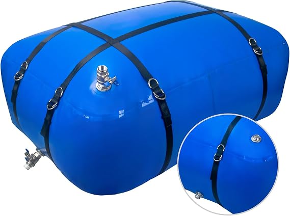 Potable Water Storage Bladder, TPU Collapsible Water Tank, Food Grade BPA Free Portable Flexible Water Container for Drinking, Camping, Irrigation & Emergency, Drought, Snowstorm