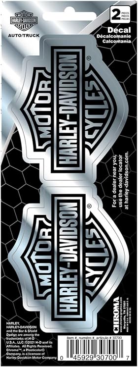 Harley-Davidson Chrome B&S Small Decal CG30700