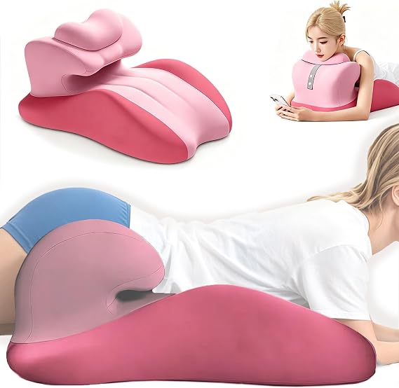 Wedge Intimacy Pillow for Couples Memory Foam Lift, Spine/Hip Alignment