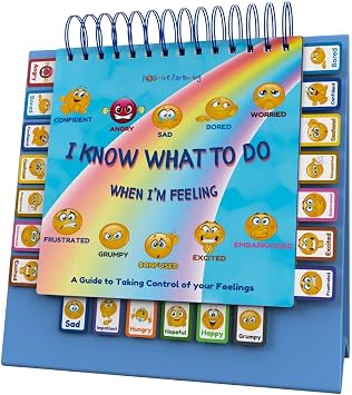 Thought-Spot I Know What to Do Flipbook | Emotions Wheel & Feelings Chart | Emotional Regulation Tool for Home, Class, or Calm Down Corner | Helps Kids Learn Coping Skills | Autism Must-Have