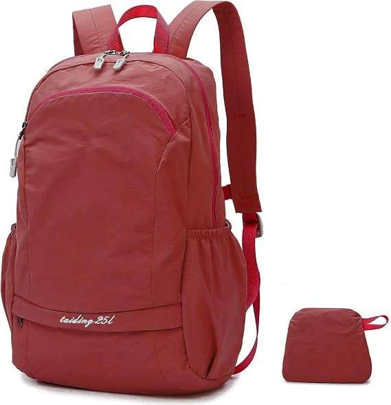 Fold Backpack-Lightweight Waterproof Packable Backpack for Travel and Outdoor, 25L Hiking Bag for Man and Women (24jhong)