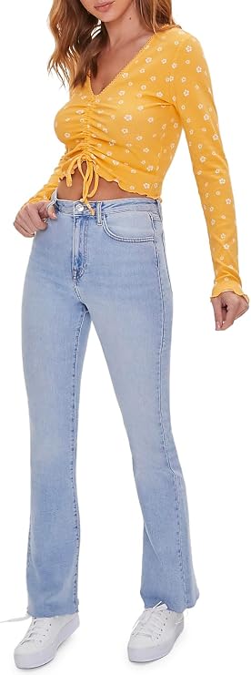 Forever 21 Women's Floral Print Crop Top