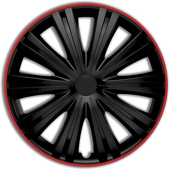 AUTO-STYLE Set wheel covers Giga R 16-inch black/red