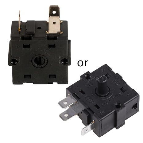 Electric Room Heater - 3 Position Rotary Switch, 5Pin Connector, 250V 16A, 3 Feet