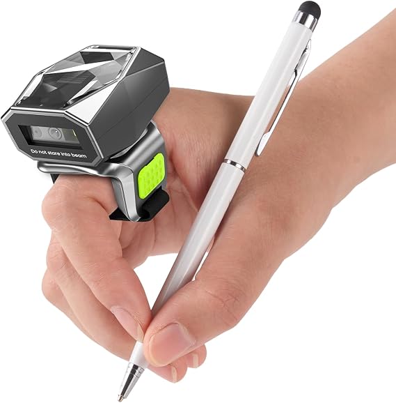 Eyoyo Mini Wearable 1D&2D Bluetooth Finger Ring Barcode Scanner Wireless