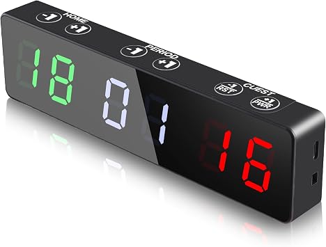 PELLOR Mini Digital Scoreboard, Portable Magnetic Electronic Scoreboard Built in Rechargeable Battery for Indoor&Outdoor Games