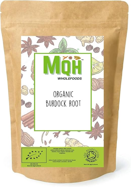 Organic Burdock Root Cut Herbal Tea Premium Quality! Soil Association Certified (25g)