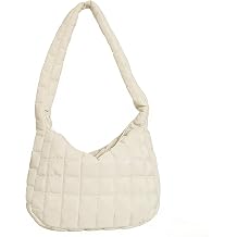 Puffer Tote Bag for Women,Quilted Puffer Bag,Lightweight Puffy Quilted Hobo Bag, Soft Shoulder Bag for Work,Gym,Travel