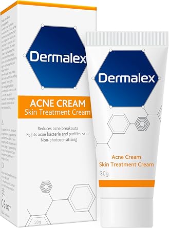 Dermalex Acne Treatment Cream   Clinically Proven to Treat Mild to Moderate Acne Symptoms   30 g