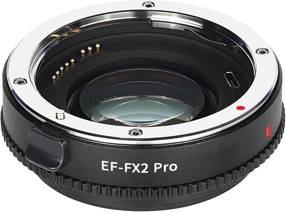 EF-FX2 Pro Auto-Focus Lens Adapter Compatible for Canon EF Lens to X-Mount Fuji-Film X-A, X-E, X-H, X-S, X-T, X-M, X-Pro Series Mirrorless Camera