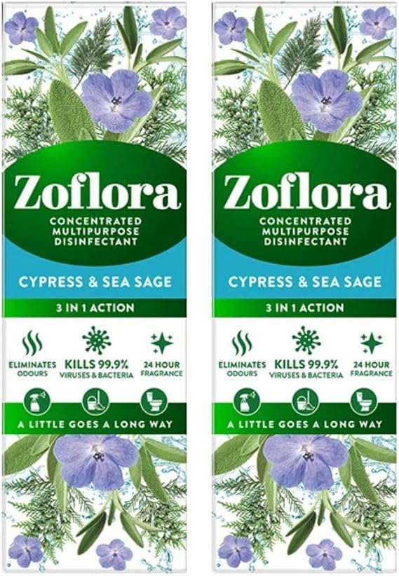 Zoflora Mixed Pack Assortment 1 x 120ml, Concentrated 3-in-1 Multipurpose Disinfectant – Fragrances May Vary Kills 99.9% of Bacteria & Viruses